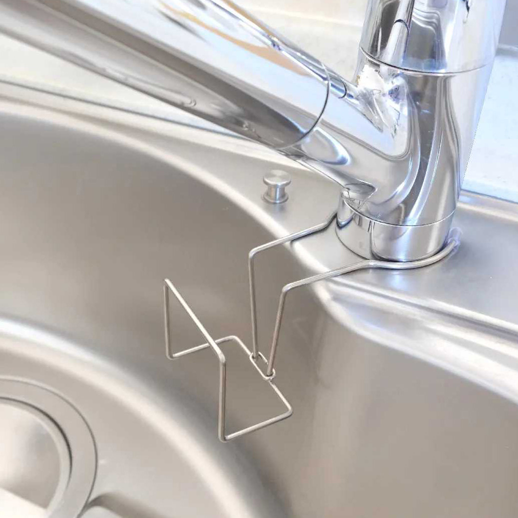 厨房水池用百洁布钢丝球收纳架不锈钢海绵沥水架免打孔水槽置物架,淘宝优惠券,粉丝福利购,淘宝优惠卷