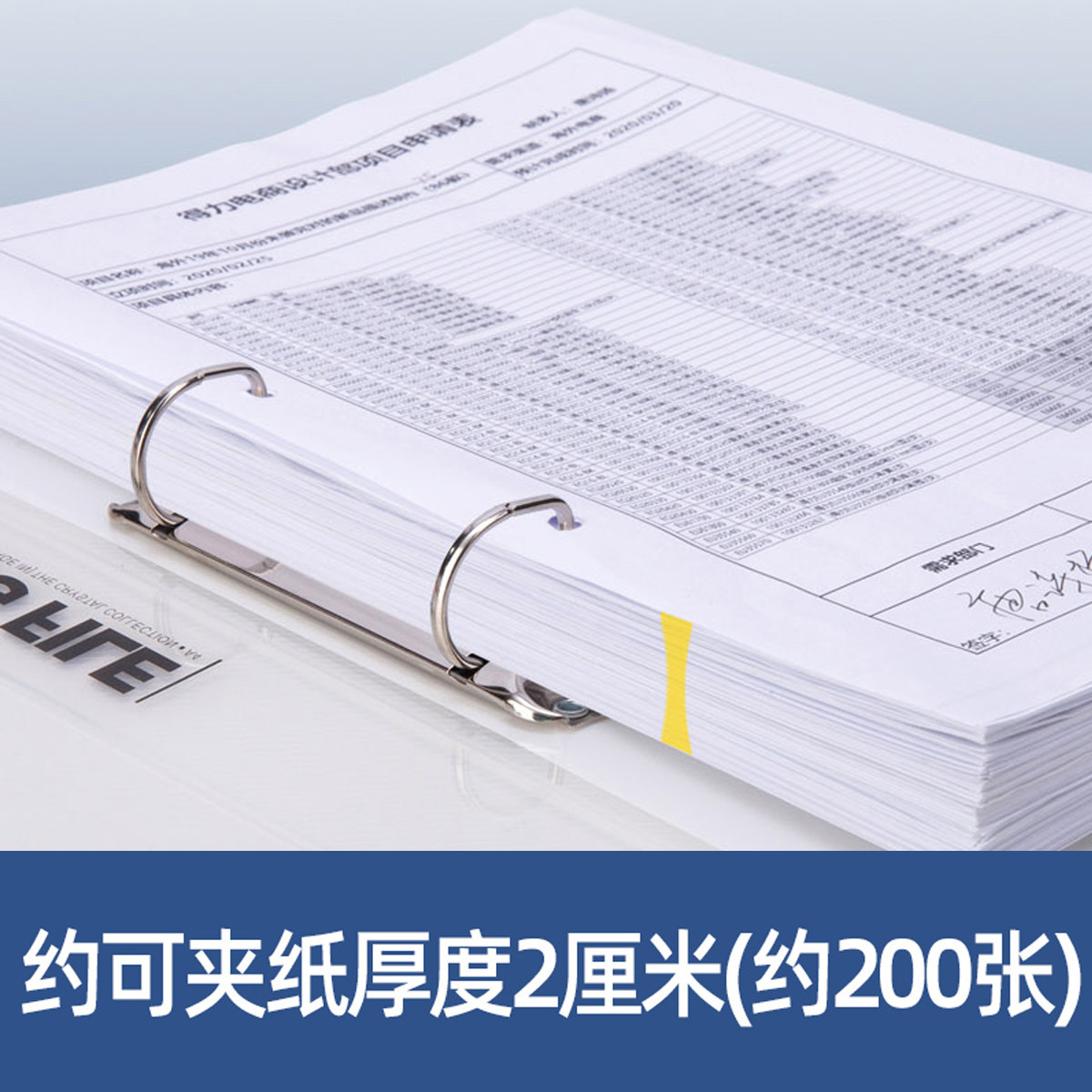 得力A4打孔文件夹透明2孔活页夹D型塑料双孔插页两孔档案快劳资料册板夹穿孔拆卸试卷讲义夹二孔学生高中生用,淘宝优惠券,粉丝福利购,淘宝优惠卷