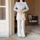 ສິ້ນ lace ອ່ອນໆ pants flared