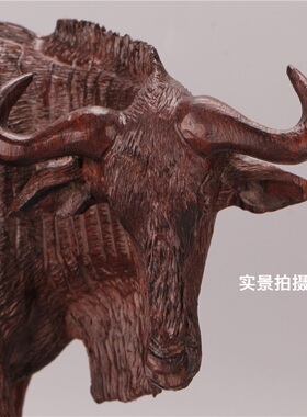 非洲动物摆件商铺手工木雕特价