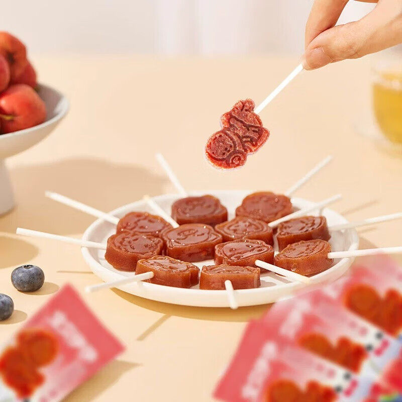 来伊份蓝莓苹果棒10g儿童零食休闲零食宝宝棒棒糖解馋独立包装,淘宝优惠券,粉丝福利购,淘宝优惠卷