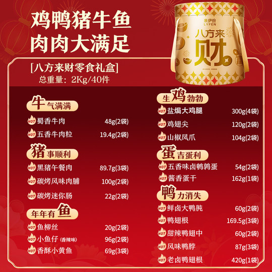 Laiyifen Bafang Laicai Festival Gift Box is a practical gift-giving gift