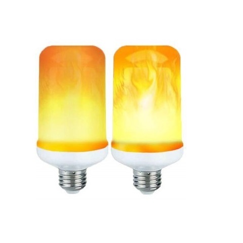 LED仿真火焰灯黄色带重力感应 鬼火灯 flame effect bulb 氛围灯 - 图1