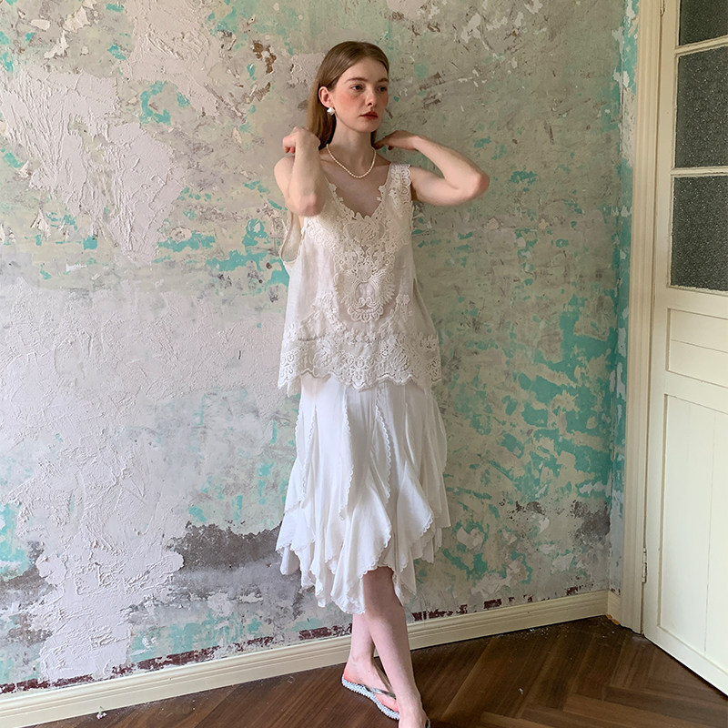 ZHUYIYI 简约新款真丝亚麻背心吊带女夏季蕾丝衫百搭显瘦,淘宝优惠券,粉丝福利购,淘宝优惠卷