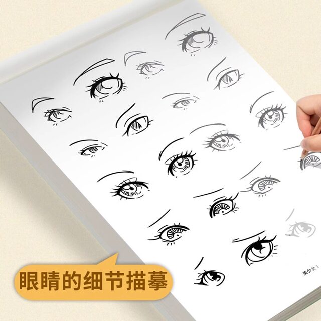 Comics entry-level hand-drawn tracing book pen control training tracing red book drawing drawing book children's picture copying simple drawing white drawing novice graffiti coloring animation practice drawing cartoon animals kindergarten entry drawing book picture book practice calligraphy