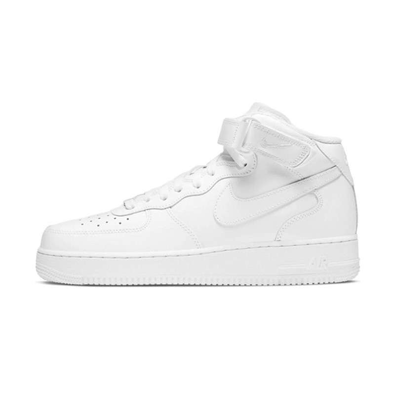 Nike/耐克 Air Force 1 Mid AF1纯白 男女中帮休闲板鞋CW2289-111 - 图3