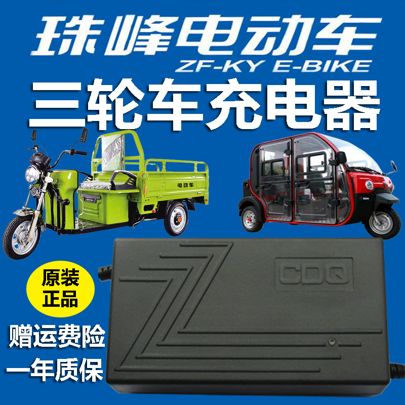 珠峰电动三轮车充电器48V45Ah60V64V72V40Ah80V84V60Ah96V50A正品 - 图0