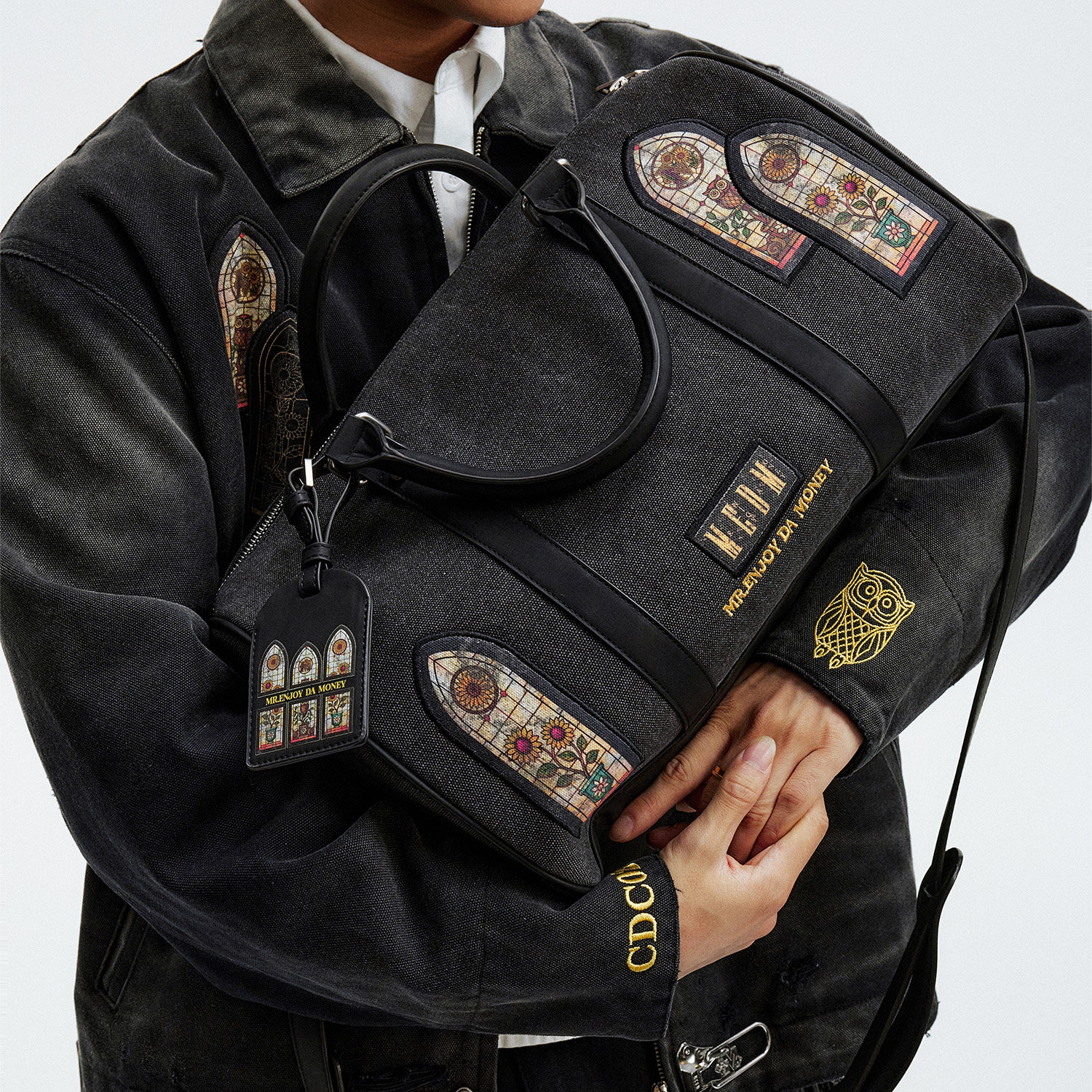 MEDM 东郊记忆--限定贴布高级感通勤外出手提包纯色单肩斜挎包潮,淘宝优惠券,粉丝福利购,淘宝优惠卷