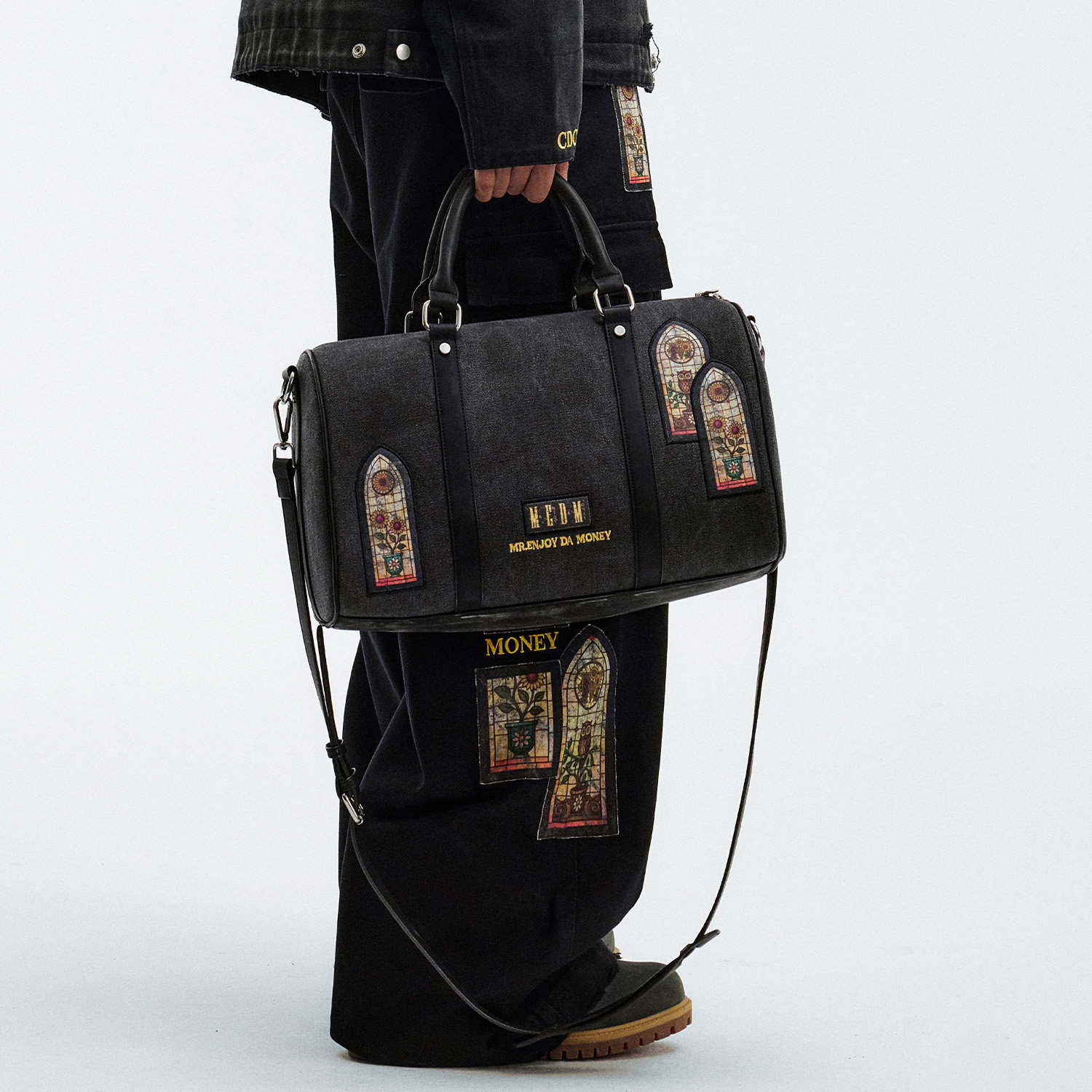 MEDM 东郊记忆--限定贴布高级感通勤外出手提包纯色单肩斜挎包潮,淘宝优惠券,粉丝福利购,淘宝优惠卷