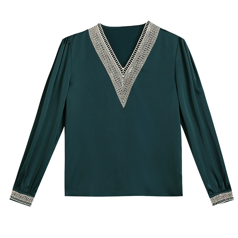 2020秋装新款时尚潮流气质女雪纺衫 思别轩蕾丝衫/雪纺衫