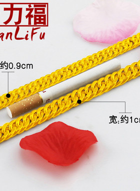 仿黄金社会人演出不掉色蛇骨项链