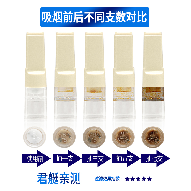 CS5烟嘴日本原装进口一次性香菸过滤嘴 树脂过滤器 减烟烟具正品 - 图1