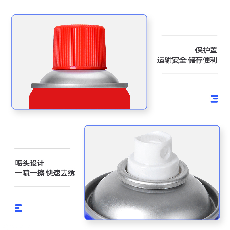 除锈剂防锈油润滑剂喷剂松动剂车窗螺丝螺栓金属喷雾450ml大瓶装 - 图2