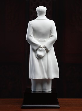 德化白瓷毛领袖摆像瓷雕