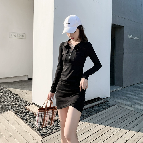 Платье, юбка, приталенный базовый корсет, подходит для подростков, городской стиль, коллекция 2022, в обтяжку, с акцентом на бедрах