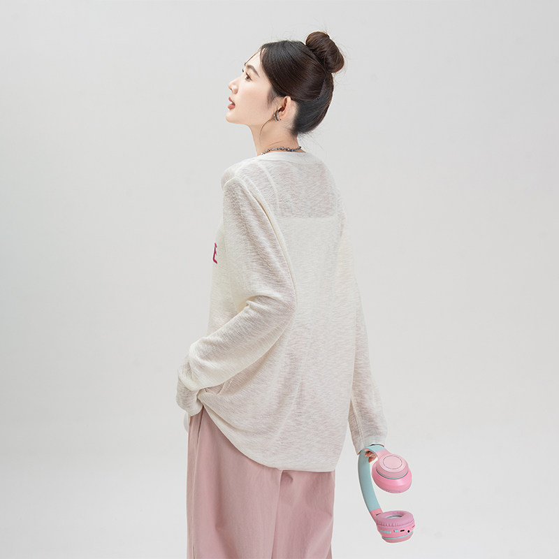 白色薄款冰丝正肩短袖t恤女夏季新款小个子显瘦微透防晒罩衫上衣,淘宝优惠券,粉丝福利购,淘宝优惠卷