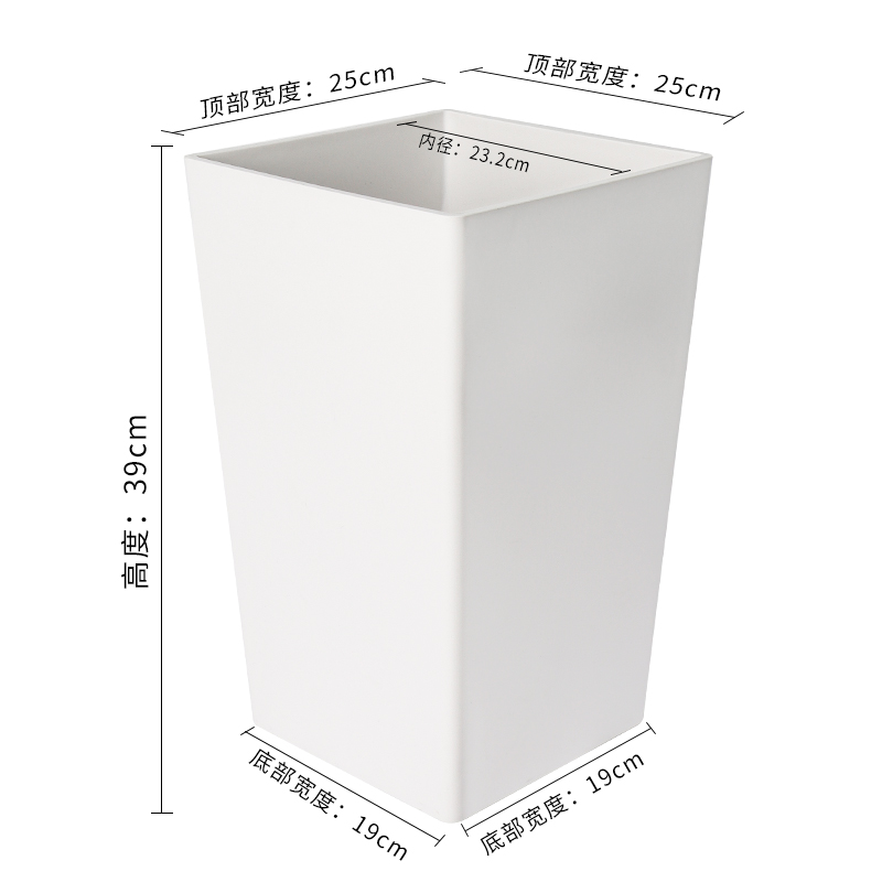 花盆家用超大号简约加厚正方形天堂鸟龟背竹散尾葵发财树室内阳台-图3