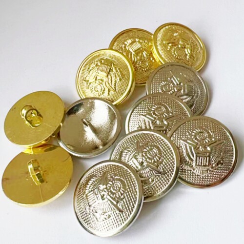 金属扣子 金色银色西装保安服校服制服大衣纽扣 外套酒店钮扣 - 图3