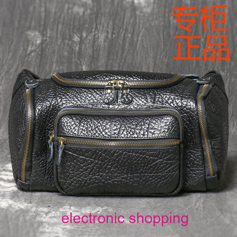 跨境男包真皮男士胸包野牛皮单肩斜挎包大容量牛皮腰包多功能背包,淘宝优惠券,粉丝福利购,淘宝优惠卷