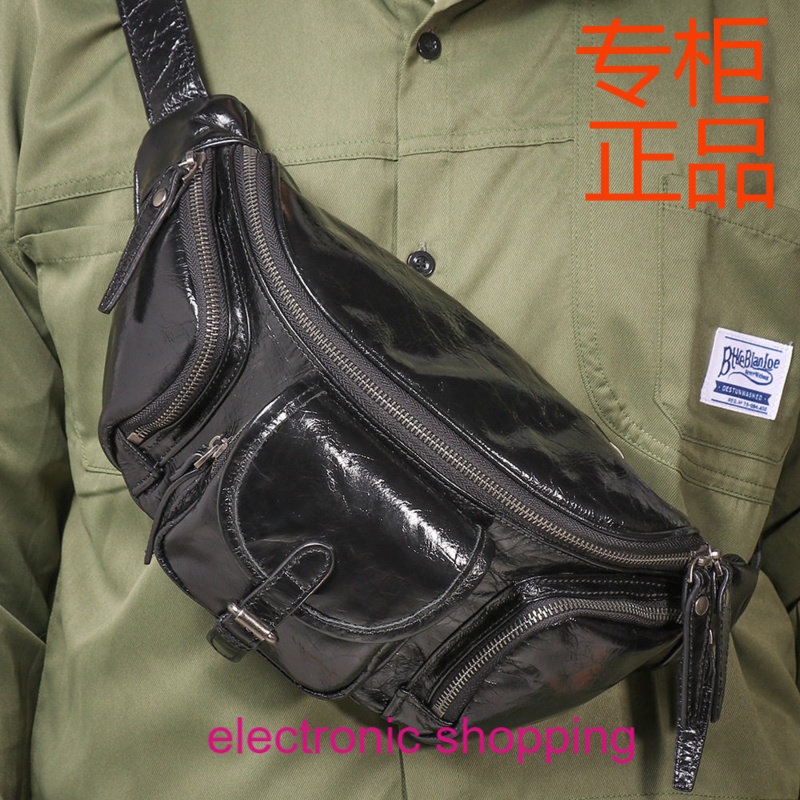 骆嘉头层牛皮iPadmini腰包真皮户外休闲胸包多功能机车斜挎包男士,淘宝优惠券,粉丝福利购,淘宝优惠卷