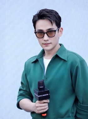 潮人网红原宿蓝色太阳眼镜