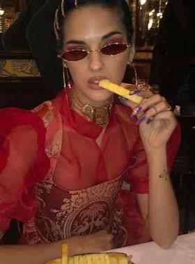 水原希子孙红雷太阳眼镜ins同款