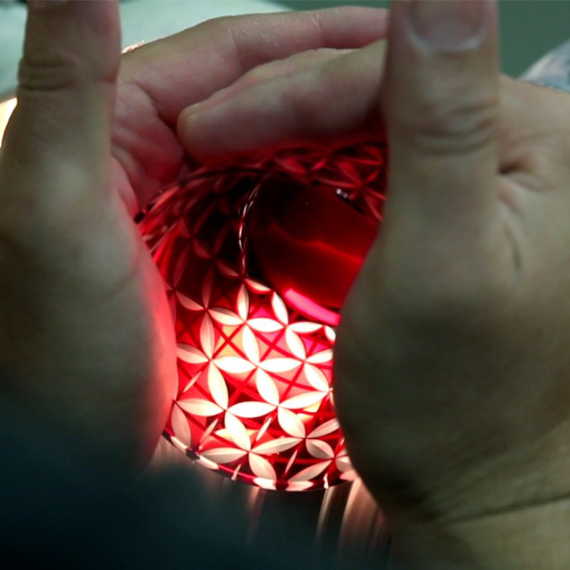 限定chamvin江户切子杯日式硝子彩花酒杯刻花杯子北欧ins风纯手作 初云选物 淘优券