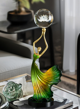 雀之舞者摆件客厅轻奢高档玄关电视柜高级感小众艺术装饰轻奢礼物