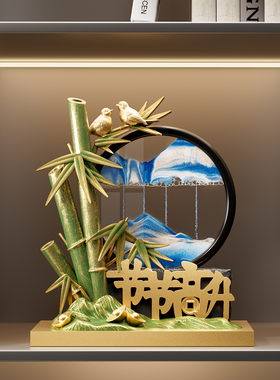 节节高升摆件送领导办公室高档创意流沙画客厅装饰品乔迁新居礼物
