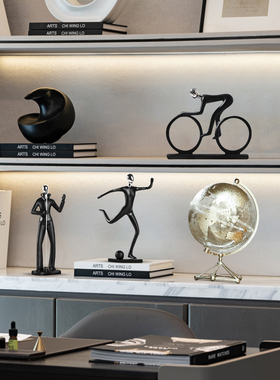 现代简约运动人物装饰品摆件家P居客厅酒柜电视柜书房办公室工艺