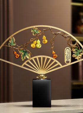 新中式五福临门摆件高级感小众客厅电视柜酒柜博古架装饰品工艺品