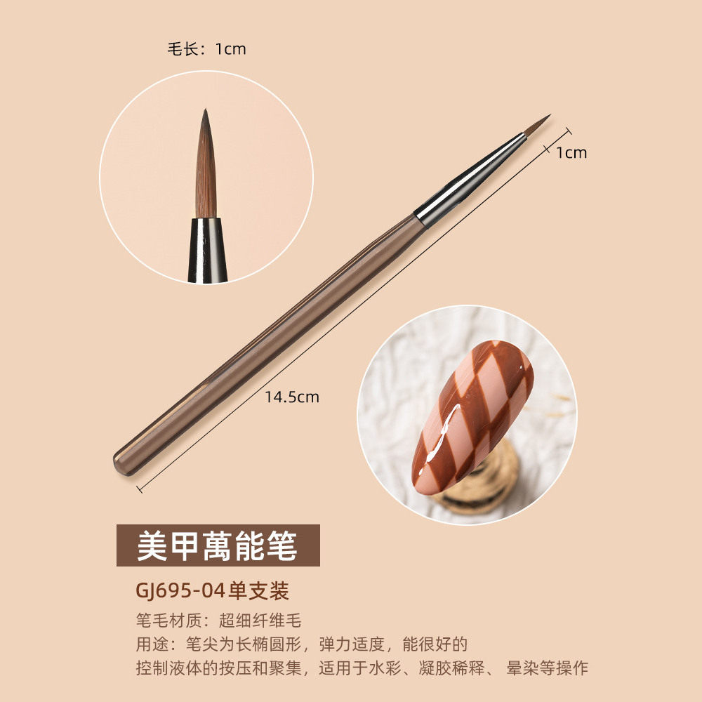 【9元5件】美甲笔美甲双头笔日式美甲笔刷套装光疗笔拉线笔彩绘笔,淘宝优惠券,粉丝福利购,淘宝优惠卷