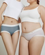 Meins ນາງ Meins ປະເພດແມ່ຍິງ A Tencel Net Protective Pants Mid-waist Underwear 6 Pack N25NF2299 ຮູບແບບໃຫມ່