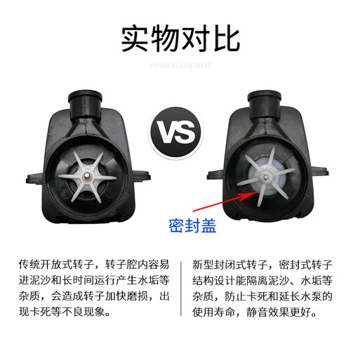 boyond博洋BY-804冷风机空调扇潜水泵15W扬程1.8m流量900L抽水泵 - 图0
