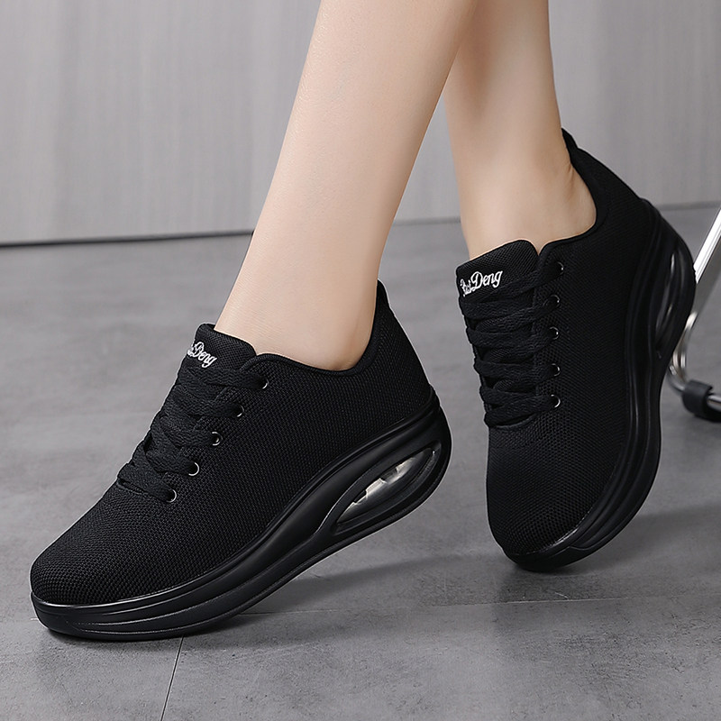 睿登网面摇摇鞋女鞋厚底气垫减震运动休闲鞋透气旅游女鞋2025冬季,淘宝优惠券,粉丝福利购,淘宝优惠卷