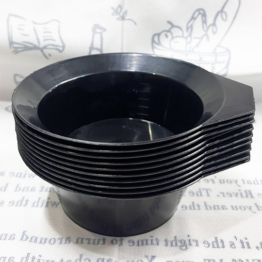 Hair salon hair dye bowl small black bowl color mixing bowl care baking oil bowl plastic small bowl special hair salon tools
