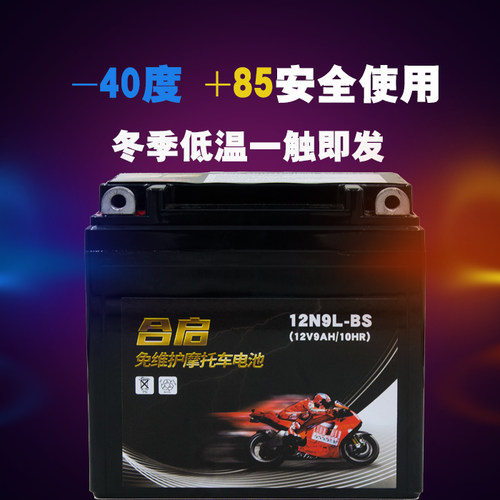 适用于豪爵125摩托车电瓶12v 通用干电池钻豹摩托车125-7银豹电瓶 - 图2