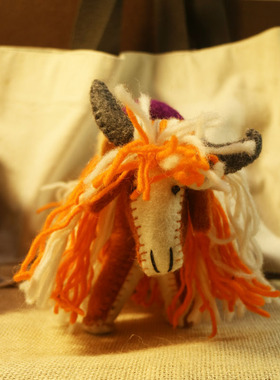 手工羊毛毡摆件治愈礼物装饰玩偶