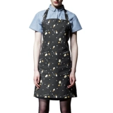 Модный хлопковый фартук, короткий кофейный комбинезон подходит для мужчин и женщин, юбка в складку, в корейском стиле