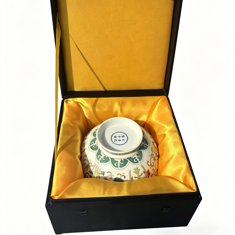 High-end brocade box, porcelain, large bowl, tea cake, pen holder, ornaments, antique toy collection, shockproof universal packaging box, gift box