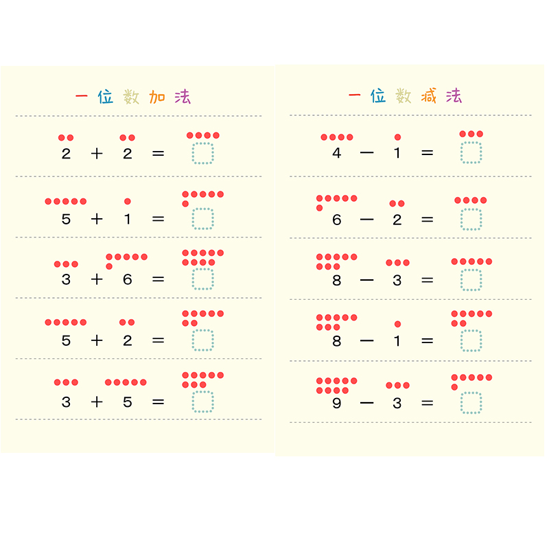 幼小衔接数学10以内加减法启蒙幼儿园益智练习册数感思维训练教具 - 图3