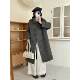 Korean double-sided cashmere mid-length loose coat