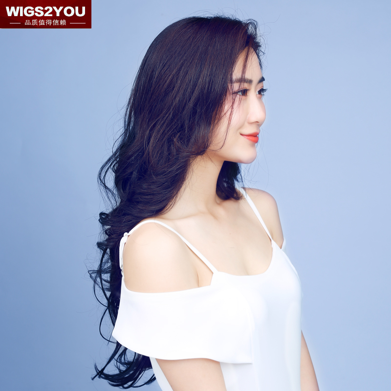 wigs2you女假发接发片 时尚卷发增厚补发假发片 一片式波浪卷发片 - 图0