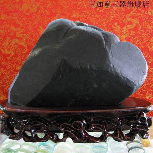 玉如意 南阳独山玉摆件绿白料南阳独玉摆件仙人指路 - 图0