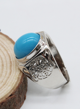 925纯银戒指托男款戒托12.5*18.5 13*1813.5*17.514.5*17戒指空托