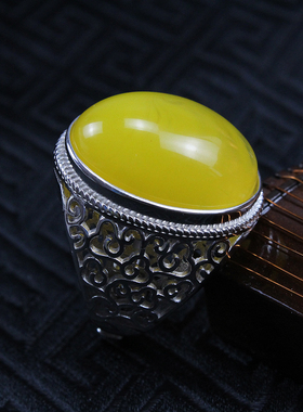 925纯银戒托祥云纹戒指托