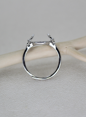 纯银女士戒指空托