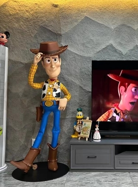 巴斯光年胡迪警长玻璃钢雕塑摆件