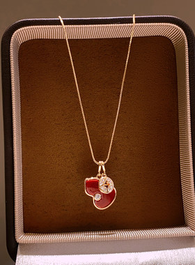 新中式葫芦钱币吊坠项链女高级感轻奢气质毛衣链小众设计百搭配饰