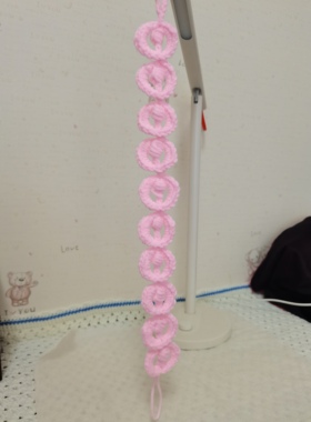 手工编织发财铜钱串红色一串9个粉黄色每串10个青紫色每串8个组成